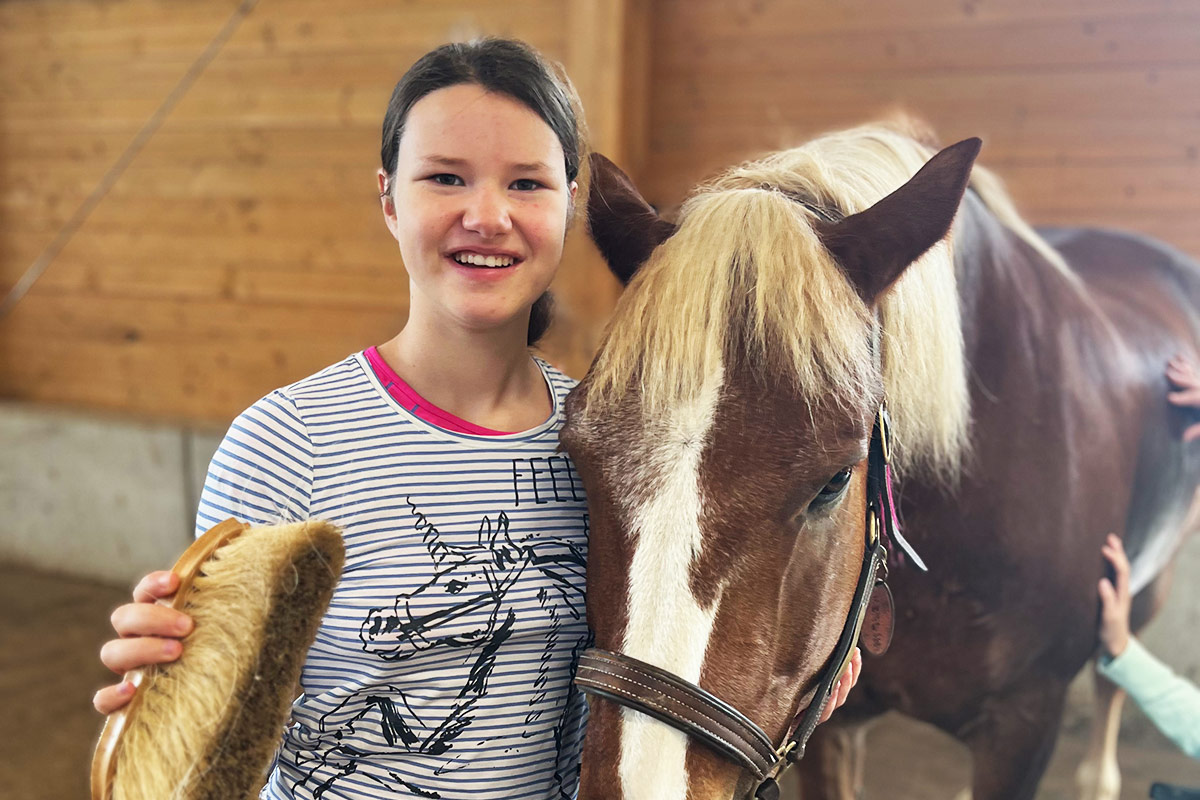 Hippotherapie in Kooperation mit der Schön Klinik Vogtareuth